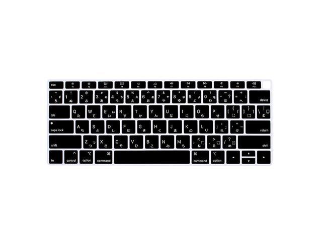 Japanese Language Silicone Keyboard Cover Skin for MacBook Newest Air 13 Inch 2018 Release A1932 with Retina Display and Touch IDUSA Layout