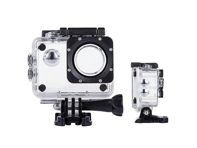 Action Camera Waterproof Case Underwater Protective Housing Case Compatible with AKASO EK7000 EK5000 DBPOWER EX5000 WiMiUS Q1Q2 EKEN H9R Campark