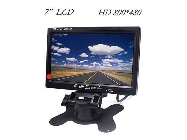 HD Car Monitor 7 HD 800×480 LED Backlight TFT LCD Monitor for Car Rearview Cameras Car DVD Serveillance Camera STB Satellite Receiver and Other