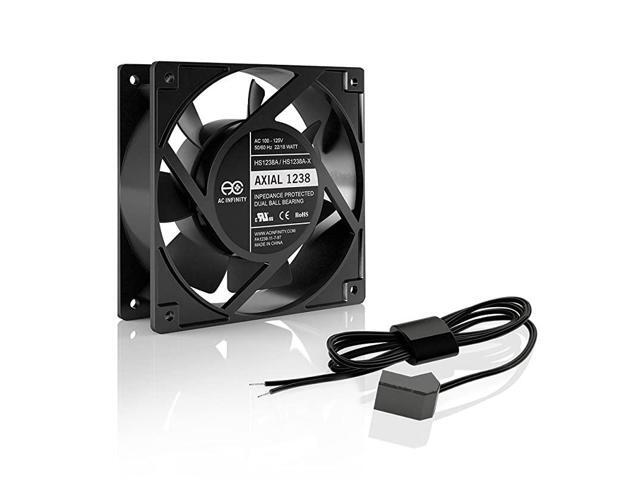 AXIAL 1238W Muffin Fan 120V 120mm x 38mm High Speed ULCertified for DIY Cooling Ventilation Exhaust Projects