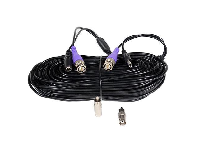 100ft HD Premade AllinOne Video Security Camera Cable Power Extension Wire Cord with BNC RCA Connectors for 720P 960P 960H CCTV Surveillance DVR