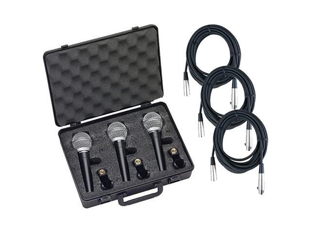 SAR21 Dynamic Microphone 3pack w 3 20 XLR Cables
