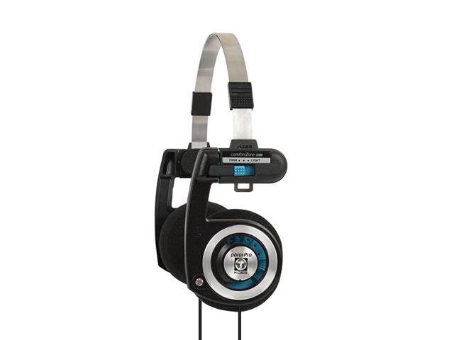 Porta Pro On Ear Headphones with Case Black Silver