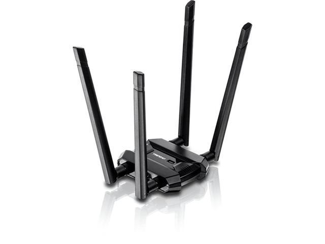 AC1900 High Power Dual Band Wireless USB Adapter TEW809UB Increase Extend WiFi Wireless Coverage High Gain Antennas Stream 4K HD Video USB 30 to