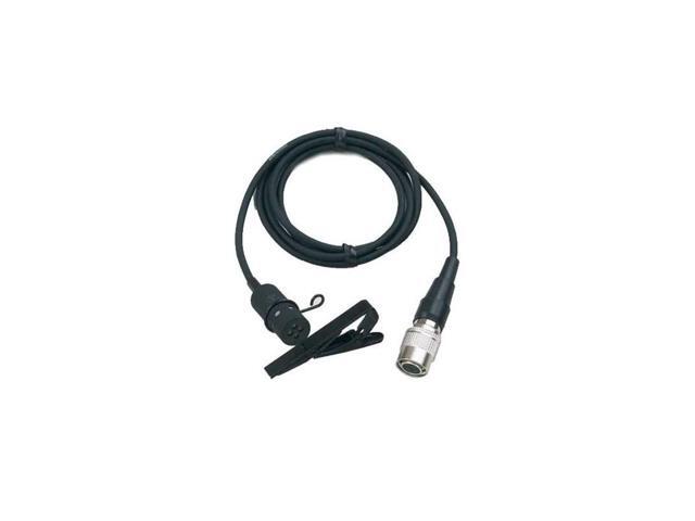 AT831cW Cardioid Condenser ClipOn Lavalier Mic Terminated with locking 4pin connector for AT UniPak bodypack wireless transmitters