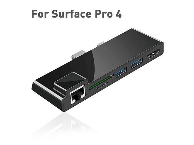 Dock for Surface Pro 456 USB Hub Docking Station with 1000M Ethernet Port 4K HDMI 2 x USB 30 Ports SDMicro SD Card Reader LAN Adapter for The