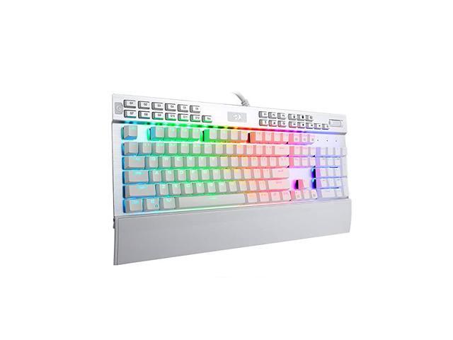 K550 Mechanical Gaming Keyboard RGB LED Backlit with Brown Switches Macro Recording Wrist Rest Volume Control Full Size Yama USB Passthrough for