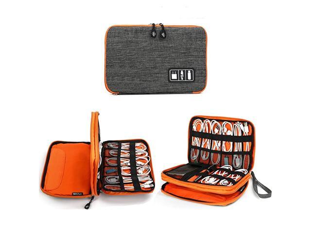 Electronics Organizer Electronic Accessories Cable Organizer Bag Waterproof Travel Cable Storage Bag for Charging Cable Cellphone Mini Tablet Up