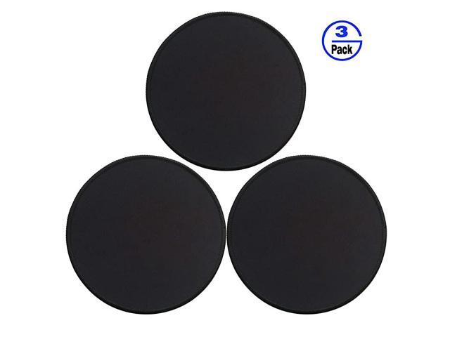 3 Pack Round Mouse Pads with Stitched Edges Single Circular Mouse Pad Mat NonSlip Rubber Base Mousepad for All Types of Mouse Laptop Computer PC