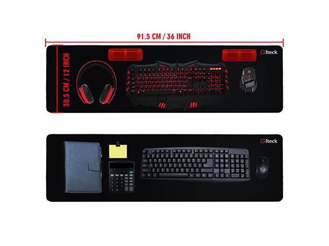 XXL Large Mouse Pad Extended Mousepad 36x12 NonSlip Rubber Big Mouse Pad XXL Large Mouse Pad Stitched Edges with Carrying Bag