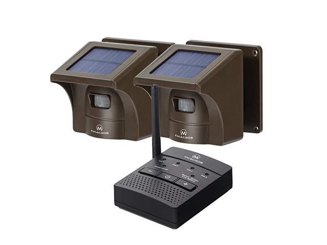 Mile Solar Driveway Alarm Sytem Wireless Long Range Outdoor Weather Resistant Motion Sensor Detector Driveway Alarms Wireless Outside Monitor Protect