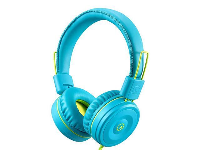 Kids Headphones K22 Foldable Stereo TangleFree 35mm Jack Wired Cord OnEar Headset for