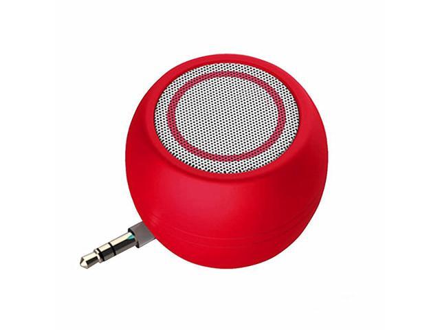 Mini Phone Speaker Portable Wireless Plug in Speaker with 35mm Aux Audio Jack Rechargeable Plug and Play Clear Bass Speaker Universal for Cell