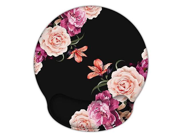 Keyboard Wrist Rest Pad and Mouse Wrist Rest Support Mouse Pad Set Non Slip Rubber Base Wrist Support with Ergonomic Raised Memory Foam for Easy