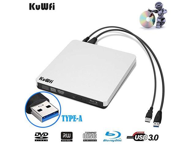 External Blu Ray Drive USB 30 Player External CDDVD BurnerWriter BluRay Portable Drive Optical Drive Support 3D for MAC PC Laptop Notebook