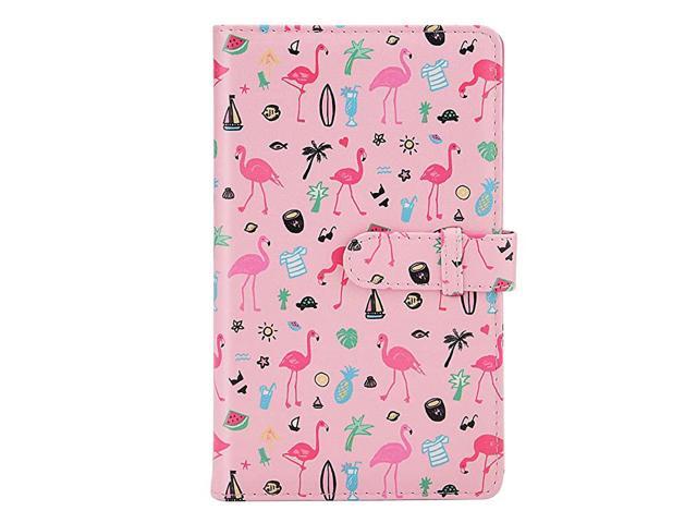 Wallet PU Leather Photo Album Compatible with Fujifilm Instax Mini 11 9 8 90 26 7s Instant Camera Film Polaroid Snap Zip Z2300 PIC300 Film Pink
