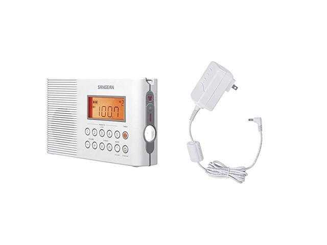 H201 Portable AMFMWeather Alert Digital Tuning Waterproof Shower Radio ADPH202 Switching Power AC Adapter for Models H201 H202 H205 and H200