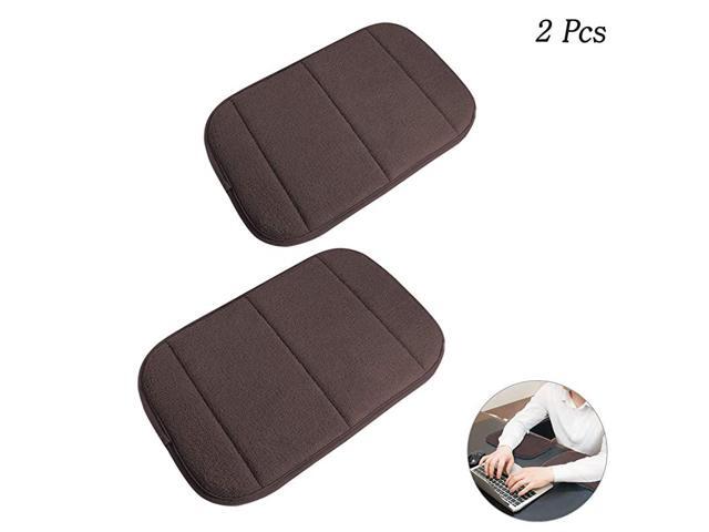 2 Pack Portable Computer Elbow Wrist Pad Premium Memory Cotton Desktop Keyboard Arm Rest Support Mat for Office Home Laptops More Comfort Less