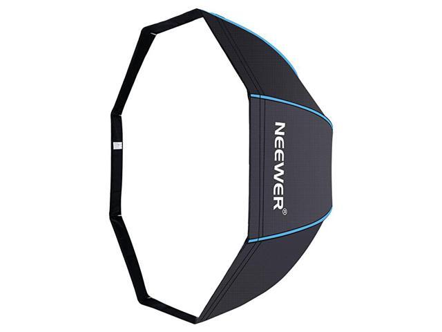47 inches 120 Centimeters Octagonal Softbox Umbrella with Blue Edges and Carrying Bag for Portrait or Product Photography Suitable for Canon Nikon