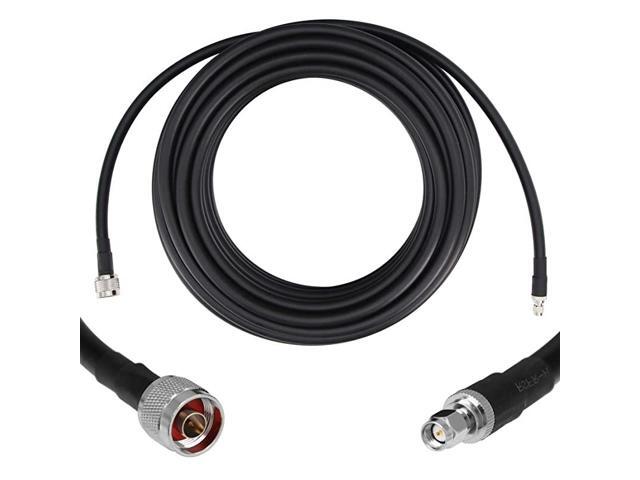 75 ft LowLoss Coaxial Extension Cable 50 Ohm SMA Male to N Male Connector Pure Copper Coax Cables for 3G4G5GLTEADSBHamGPSWiFiRF Radio to Antenna