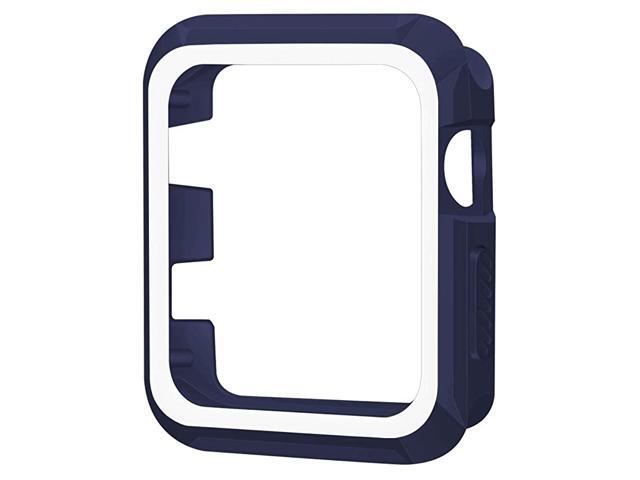 Compatible with Apple Watch Case 38mm Rugged Slim Protective iWatch Case for Apple Watch Series 321 NavyWhite