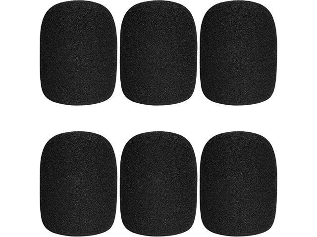 Microphone Cover Microphone Windscreen Foam Cover Black Top Grade 6 Pack