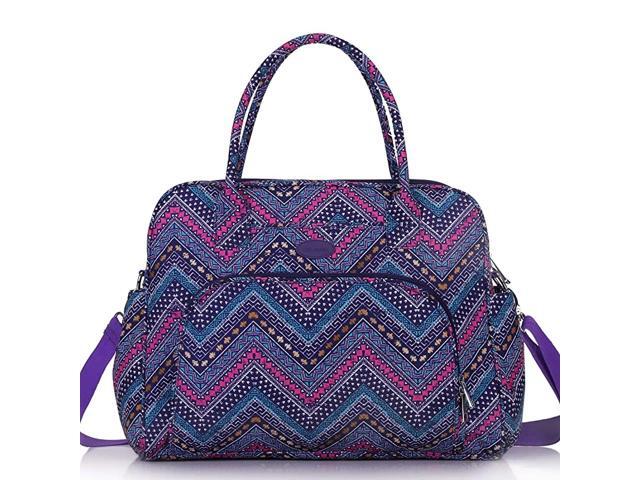 Drew Carry On Weekender Overnight Travel Shoulder Bag for 156 Inch Laptop Computers for Women Aztec Zigzag V2