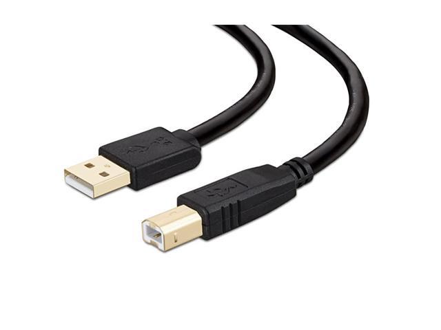 Printer Cable 20 ft USB 20 Printer Cable Cord Type AMale to BMale Cable for PrinterScannerGoldPlated