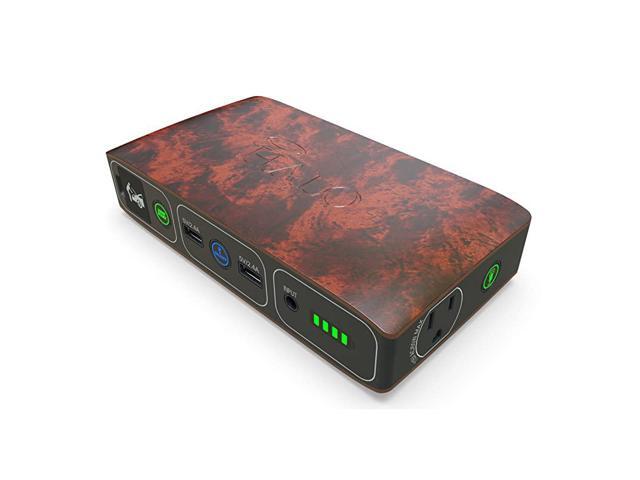 Bolt 58830 mWh Portable Phone Laptop Charger Car Jump Starter with AC Outlet and Car Charger Wood Grain