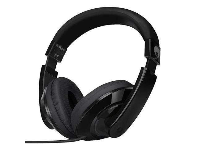 On Ear Stereo Headphones Earphones for Adults Kids Childs Teens Adjustable Heavy Deep Bass for MP34 DVD Smartphones Laptop Tablet in CarAirplane Black