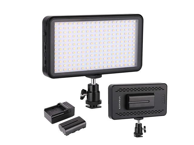 LED Video Light 228 for Digital DSLR Camera Camcorder High Brightness Lumen Value6000k Dimmable Switch with Color Filter Gel led Vedio Lighting