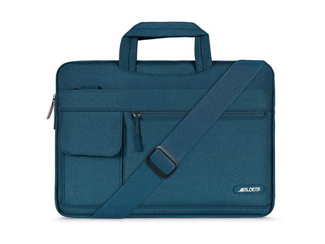 Laptop Shoulder Bag Compatible with 13133 inch MacBook Pro MacBook Air Notebook Computer Polyester Flapover Briefcase Sleeve Case Deep Teal
