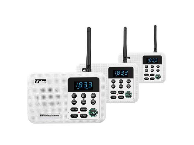 Intercoms Wireless for Home 1 Mile Range 22 Channel 100 Digital Code Display Screen Wireless Intercom System for Home House Business Office Room to