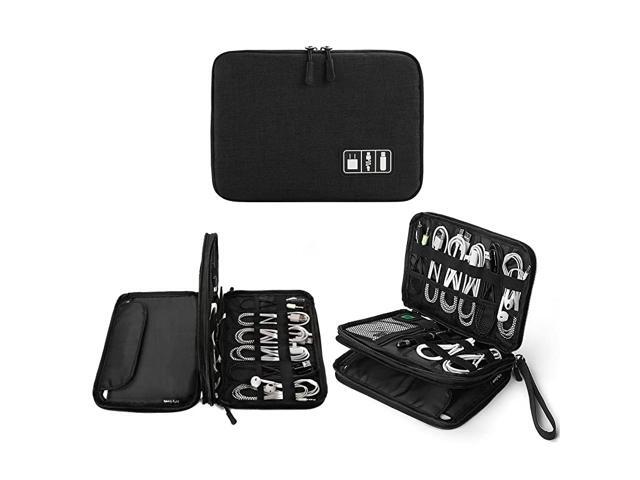 Electronics Organizer Electronic Accessories Cable Organizer Bag Waterproof Travel Cable Storage Bag for Charging Cable Cellphone Mini Tablet Up