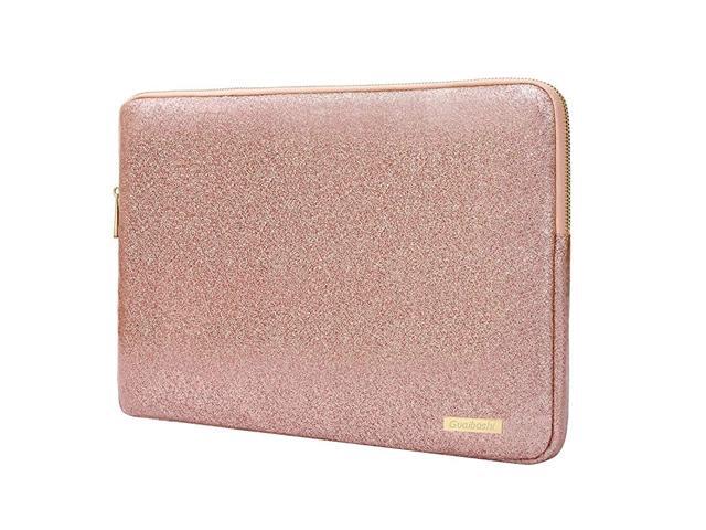 Sleeve Case Bag 13inch Waterproof Glitter PU Leather Protective Cases Cover Compatible 133 Inch MacBook Air Pro Retina Surface Rose Gold