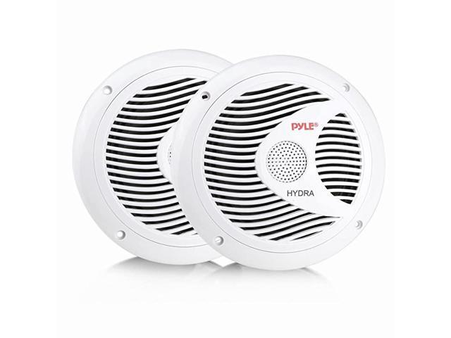 65 Inch Dual Marine Speakers 2 Way Waterproof and Weather Resistant Outdoor Audio Stereo Sound System with 150 Watt Power Polyprone Cone and Cloth