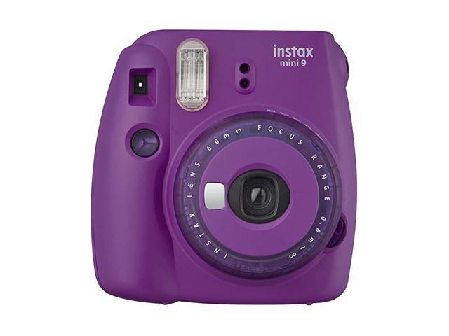 Mini 9 Instant Camera with Clear Accents Purple