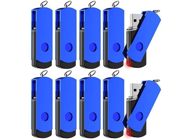 4GB USB 20 Flash Drive Bulk Thumb Drives 4gig with Led Indicator Multipack Rotatable Jump Drive for Computer Backup Storage Zip Drives Memory Stick
