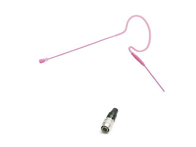 AVL630PKH4P Pink Headset Microphone wHiroshi 4 Pin for Audio Technica Wireless Microphone System