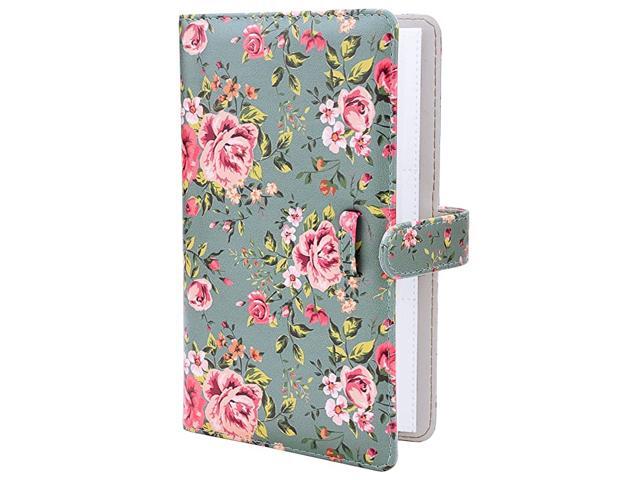 Flower Wallet PU Leather Photo Album Compatible with Fujifilm Instax Mini 11 9 8 90 8+ 26 7s Instant Camera Film Polaroid Snap Zip Z2300 PIC300