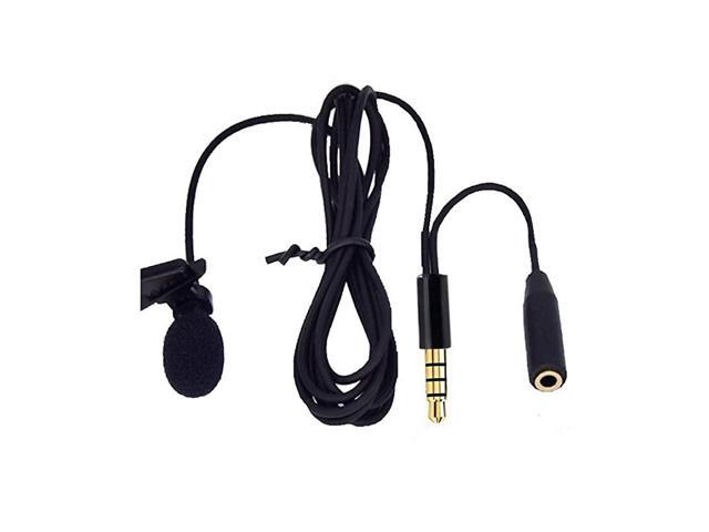 Professional Grade Lavalier Lapel Microphone Omnidirectional Mic with Easy Clip On System Perfect for Recording YoutubeInterviewVideo