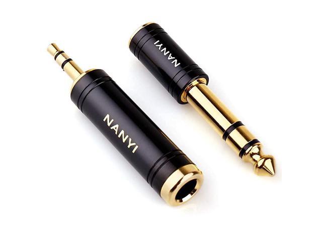 14 Inch 18 Inch Stereo Headphone Adapter Cables Connector Upgrade 35mm 635mm Jack Stereo Socket Female to Jack Stereo Plug Male for Headphone Amp