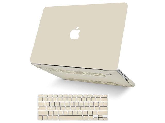 Laptop Case Compatible with MacBook Air 13 Retina 202020192018 Touch ID wKeyboard Cover Plastic Hard Shell Case A1932 2 in 1 Bundle Cream