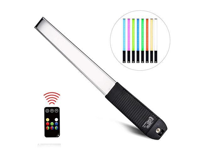 RGB LED Photography Lighting Portable Wand Handheld LED Video Light 1000 Lumens CRI 95+ USB Rechargeable with Remote Control Carry Bag Adjustable