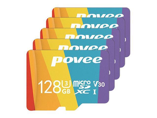 Pack of 128GB MicroSD Card with AdapterU3 A1 MicroSDXC Card 667X High Speed Up to 100MBs UHSI Micro SD 128 GB UHS1 Memory Card for Android