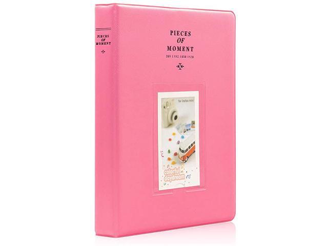 128 Pockets Mini Photo Album for Fujifilm Instax Mini 7s 8 8+ 9 25 26 50s 70 90 Instant Camera Name Card Flamingo Pink
