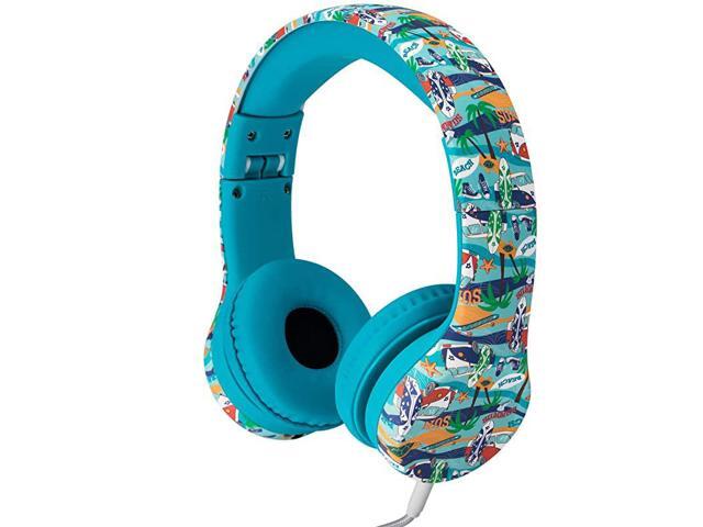 Play+ Kids Headphones Volume Limiting and Audio Sharing Port Beach
