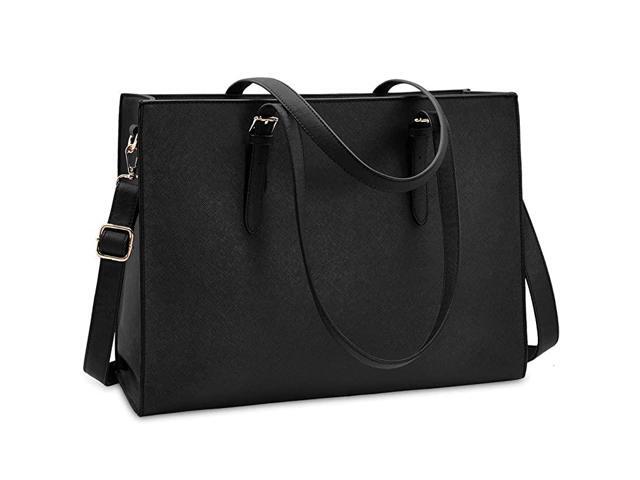 Bag for Women Waterproof Lightweight Leather 156 Inch Computer Tote Bag Business Office Briefcase Large Capacity Handbag Shoulder Bag Professional
