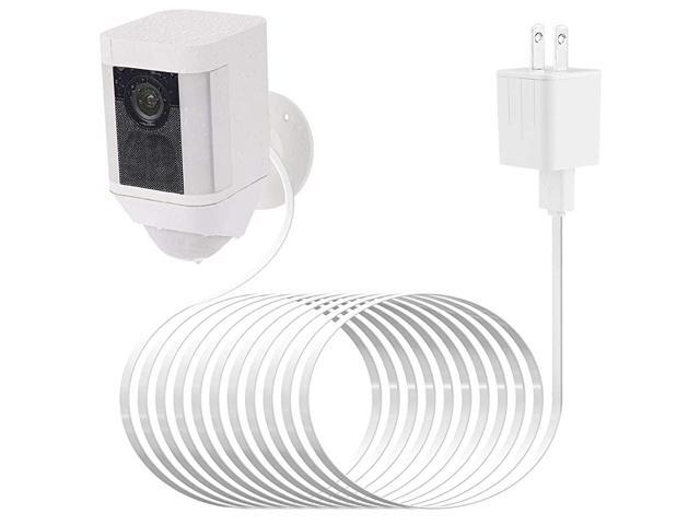 Adapter Compatible Ring Spotlight Cam Battery with 25Ft75m Weatherproof Outdoor Cable to Continuously Charge Your Home Security Camera No Need to