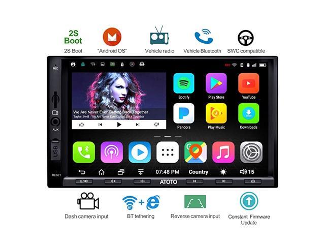 10inch] A6 2DIN Android Car Navigation Stereo with Dual Bluetooth - A6 Standard A6Y1010SB Car Entertainment Multimedia Radio WiFi/BT Tethering